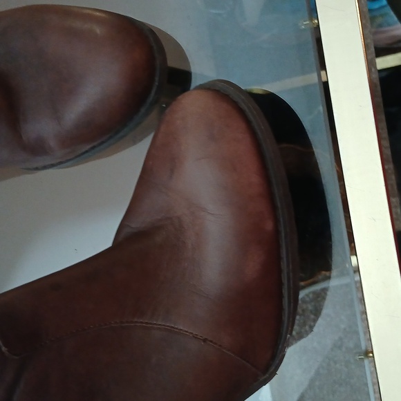 Ralph Lauren brown leather heeled boots size 7.5 - Picture 12 of 16